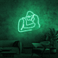 Küssendes Paar LED-Neonschild Wohnzimmer Schlafzimmer
