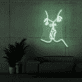 Kuss Gesichter Linienkunst LED-Neonschild Wohnzimmer Schlafzimmer