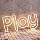 Play LED Neonschild als Wanddekoration