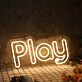 Play LED Neonschild als Wanddekoration
