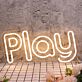 Play LED Neonschild als Wanddekoration
