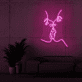 Kuss Gesichter Linienkunst LED-Neonschild Wohnzimmer Schlafzimmer