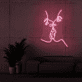 Kuss Gesichter Linienkunst LED-Neonschild Wohnzimmer Schlafzimmer