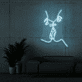 Kuss Gesichter Linienkunst LED-Neonschild Wohnzimmer Schlafzimmer