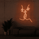 Kuss Gesichter Linienkunst LED-Neonschild Wohnzimmer Schlafzimmer