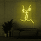 Kuss Gesichter Linienkunst LED-Neonschild Wohnzimmer Schlafzimmer
