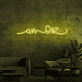 Amor LED Neon Schriftzug als moderne Wanddekoration