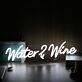 Water 2 Wine LED-Neonschild für Bar und Wohnzimmer