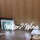 Water 2 Wine LED-Neonschild für Bar und Wohnzimmer