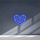 Geometrisches Herz LED-Neonschild für Wohnzimmer Schlafzimmer