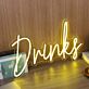 Drinks Neon Schild für Bar Club und Party