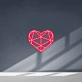 Geometrisches Herz LED-Neonschild für Wohnzimmer Schlafzimmer