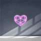 Geometrisches Herz LED-Neonschild für Wohnzimmer Schlafzimmer