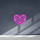 Geometrisches Herz LED-Neonschild für Wohnzimmer Schlafzimmer