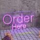 Order Here LED-Neonschild für Café und Restaurant