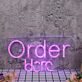Order Here LED-Neonschild für Café und Restaurant