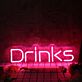 Drinks LED-Neonschild für Bar und Club