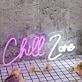 Chill Zone LED-Neonschild für Wohnzimmer Lounge