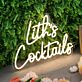 Lith's Cocktails LED-Neonschild für Bar und Party