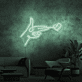 Hand mit Herzsymbol LED-Neonschild Wohnzimmer Schlafzimmer