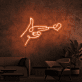 Hand mit Herzsymbol LED-Neonschild Wohnzimmer Schlafzimmer