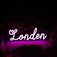 Londen LED-Neonschild Wohnzimmer Schlafzimmer