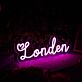 Londen LED-Neonschild Wohnzimmer Schlafzimmer