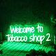 Welcome to Tobacco shop 2 LED-Neonschild für Tabakladen