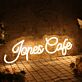 Jones Cafe LED-Neonschild für Café und Restaurant
