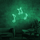 Musiknoten LED-Neonschild für Wohnzimmer oder Musikstudio