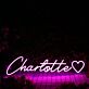 Charlotte Schriftzug mit Herz als personalisierbares LED-Neonschild