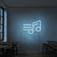 Musiknote mit Bewegungslinien LED-Neonschild für Bar und Musikstudio