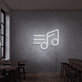 Musiknote mit Bewegungslinien LED-Neonschild für Bar und Musikstudio