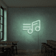 Musiknote mit Bewegungslinien LED-Neonschild für Bar und Musikstudio
