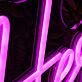 Work From Here Pink Neon Sign