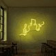 Musiknoten und Notenschlüssel LED-Neonschild für Bar und Musikraum