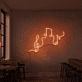 Musiknoten und Notenschlüssel LED-Neonschild für Bar und Musikraum