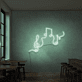 Musiknoten und Notenschlüssel LED-Neonschild für Bar und Musikraum