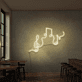 Musiknoten und Notenschlüssel LED-Neonschild für Bar und Musikraum