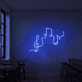 Musiknoten und Notenschlüssel LED-Neonschild für Bar und Musikraum