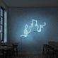 Musiknoten und Notenschlüssel LED-Neonschild für Bar und Musikraum