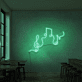 Musiknoten und Notenschlüssel LED-Neonschild für Bar und Musikraum