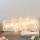 Lovely Lashes Yellow Neon Sign