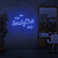 Beauty Club LED-Neonschild für Kosmetikstudio und Friseursalon