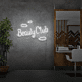 Beauty Club LED-Neonschild für Kosmetikstudio und Friseursalon