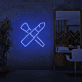 Lippenstift und Make-up-Pinsel LED-Neonschild für Kosmetikstudio und Friseursalon
