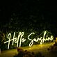 Hello Sunshine Yellow Custom Neon Sign