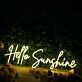 Hello Sunshine Yellow Custom Neon Sign