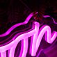 To The Moon Pink LED Neon Sign
