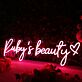Rubys Beauty Red Neon Sign